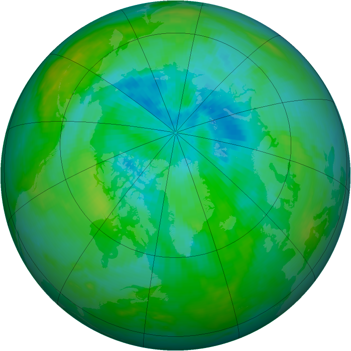 Arctic ozone map for 04 September 1981
